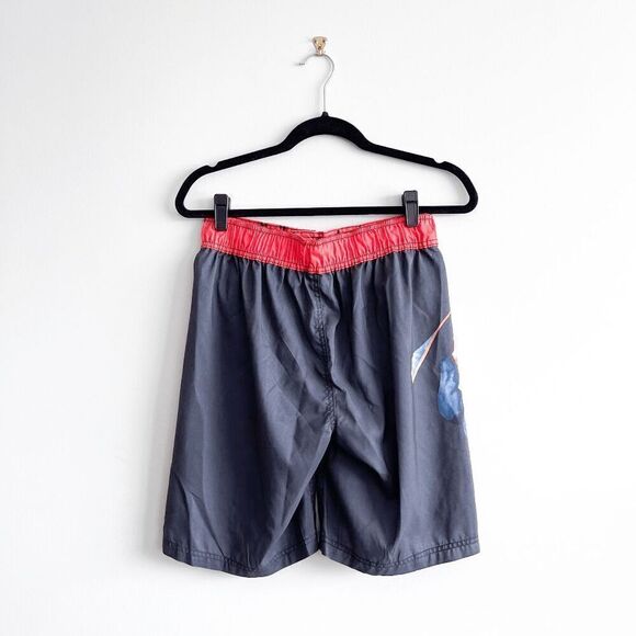 Captain Morgan Mens Drawstring Board Shorts Swimming Trunks Red Black Small - Picture 2 of 9